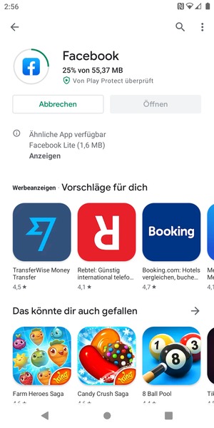 Warten Sie, bis der Installationsprozess  beendet ist
