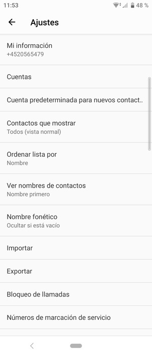 Desplácese y seleccione Importar