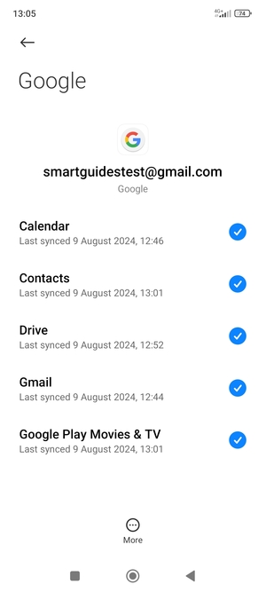 Make sure Contacts is selected