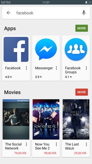 Select the app