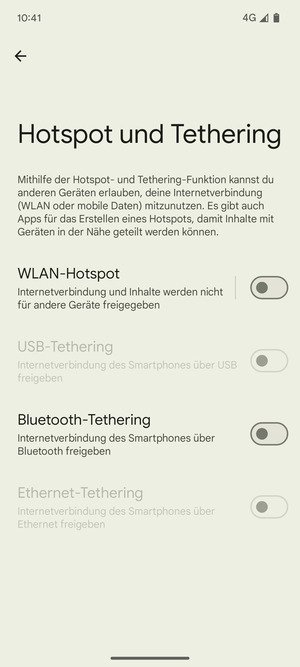 Wählen Sie WLAN-Hotspot