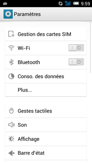 Sélectionnez Wi-Fi