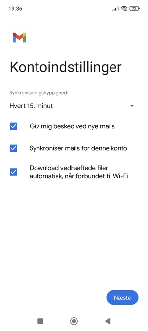 Vælg Næste