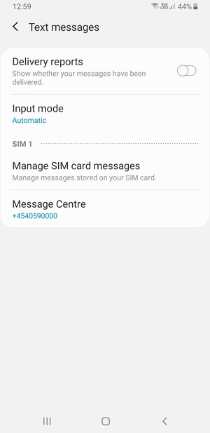 Select Message Centre