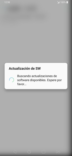 Espere a que la búsqueda termine