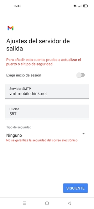 Seleccione SIGUIENTE