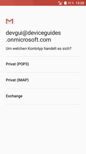 Wählen Sie Exchange