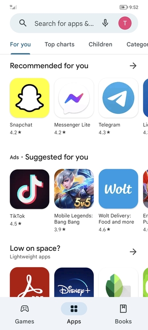 Select the Search bar