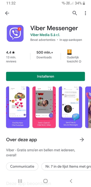 Selecteer Installeren