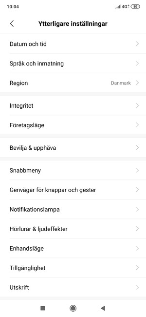 Välj Integritet