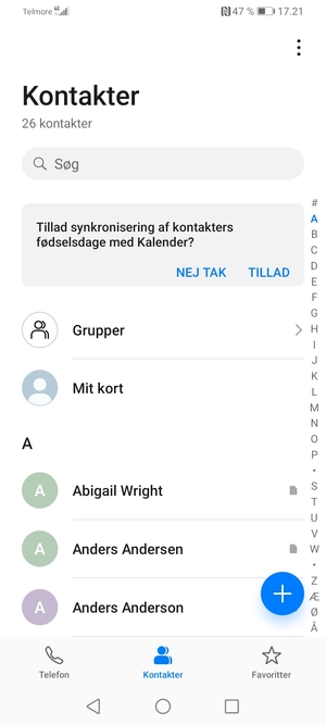 Vælg Menu-knappen