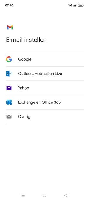 Selecteer Google