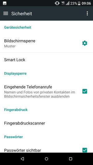 Ihr Handy ist jetzt mit einer Bildschirmsperre gesichert