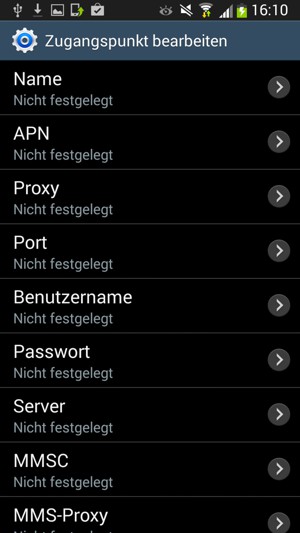 Geben Sie Internet-Informationen ein