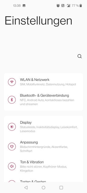 Wählen Sie WLAN & Netzwerk