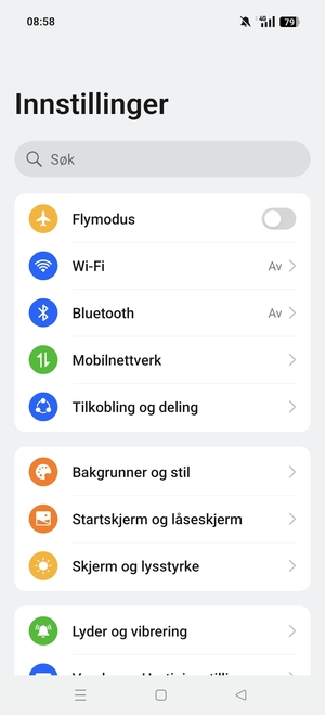 Velg Mobilnettverk