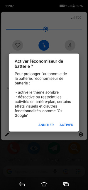 Sélectionnez ACTIVER
