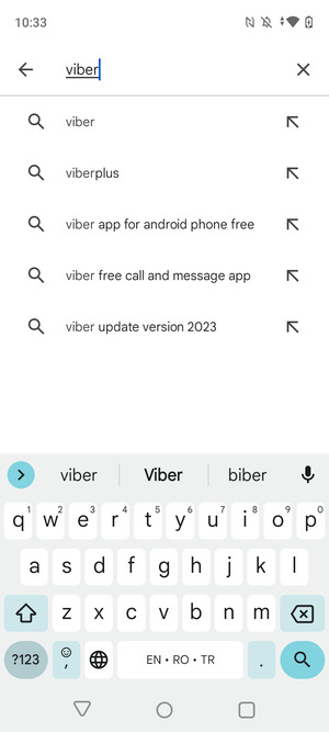 Enter the app name and select Search