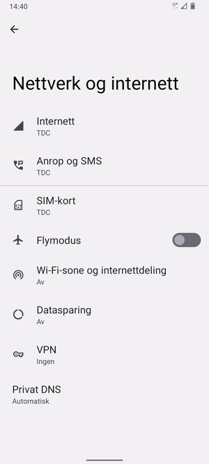 Velg SIM-kort