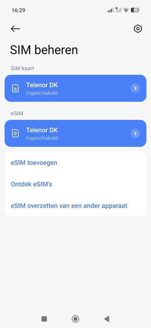 Uw eSIM is nu geactiveerd