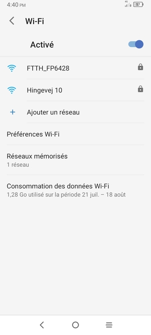 Sélectionnez le réseau sans fil auquel vous souhaitez vous connecter
