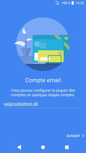 Saisissez votre adresse Hotmail et sélectionnez SUIVANT