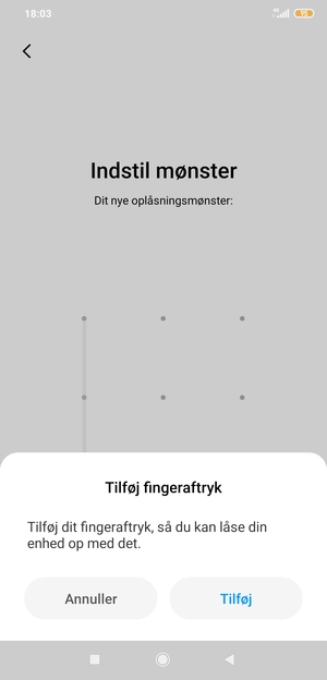 Vælg Annuller