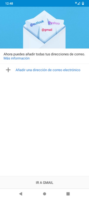 Seleccione Añadir una dirección de correo electrónico