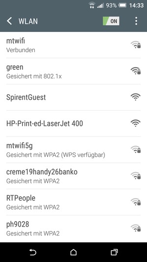 Sie sind nun mit dem WLAN-Netzwerk verbunden