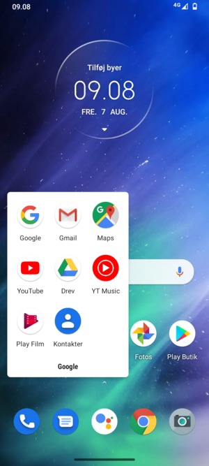 Vælg Gmail