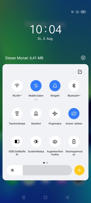 Schalten Sie Stromsparmodus ein