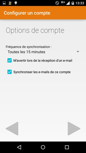 Sélectionnez SUIVANT