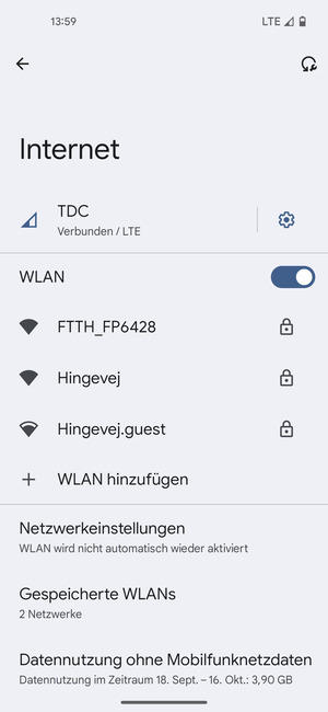 Wählen Sie das Wireless-Netzwerk, zu dem Sie eine Verbindung herstellen möchten