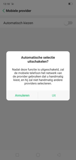 Selecteer Uit