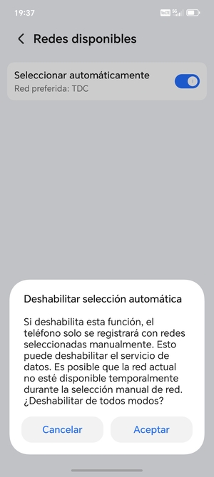 Seleccione Aceptar
