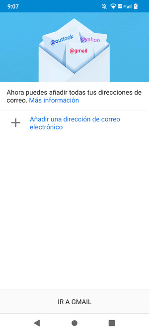 Seleccione Añadir una dirección de correo electrónico