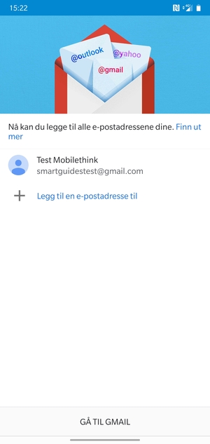 Velg GÅ TIL GMAIL
