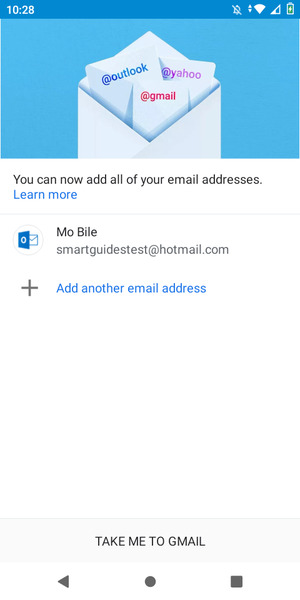Select TAKE ME TO GMAIL