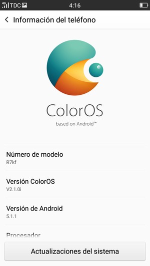 Seleccione Actualizaciones del sistema