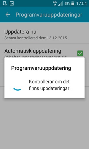 Vänta på att sökningen avslutas