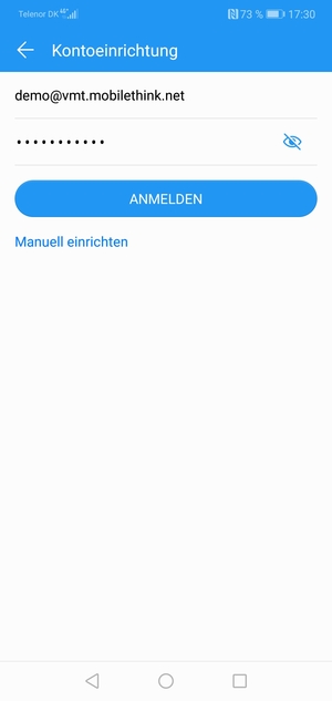 Geben Sie Ihre E-Mail-Adresse und Ihr Passwort ein. Wählen Sie ANMELDEN