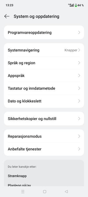 Velg Programvareoppdatering