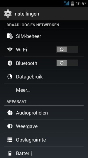 Selecteer SIM-beheer