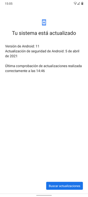 Seleccione Buscar actualizaciones