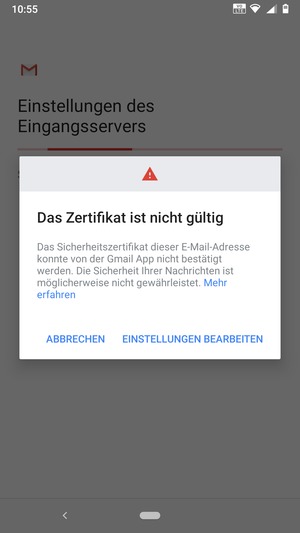 Wählen Sie EINSTELLUNGEN BEARBEITEN