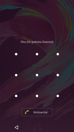 Din telefon är nu säkrad med ett skärmlås