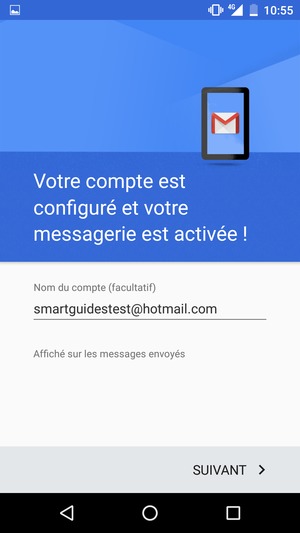 Donnez un nom à votre compte et sélectionnez SUIVANT