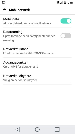 Vælg  Adgangspunkter