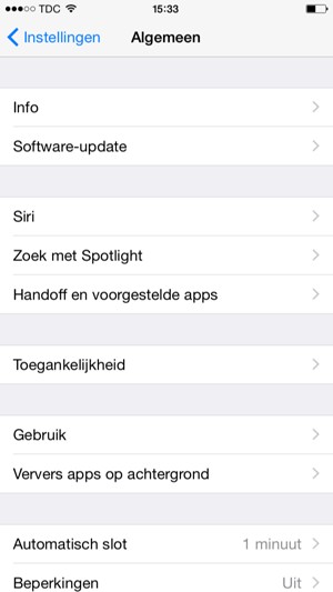 Selecteer Software-update