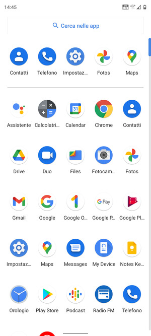Seleziona Impostazioni
